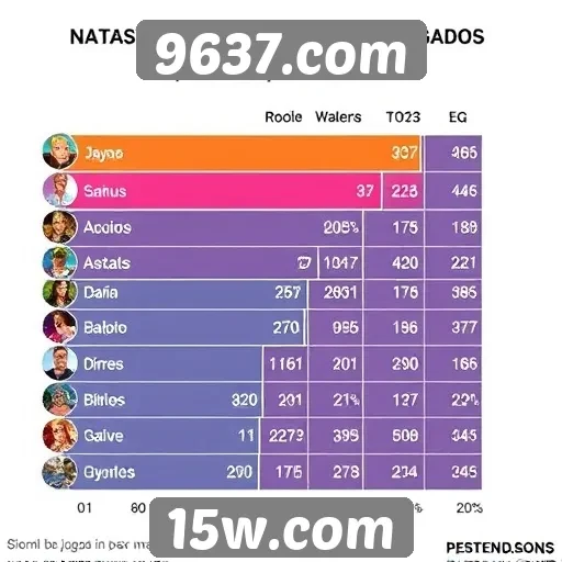 Estatísticas de jogos mais jogados no 9637.com