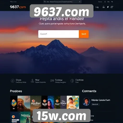 Mudanças na interface do usuário no site 9637.com